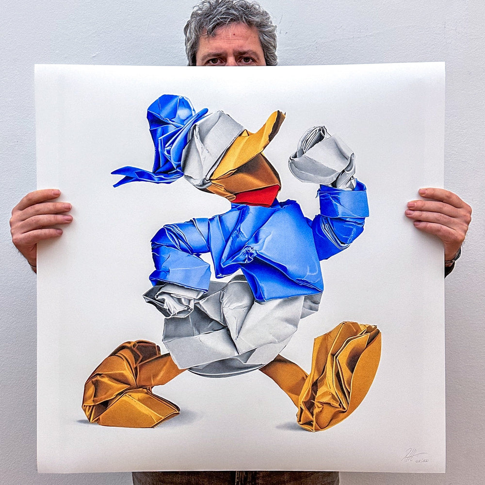 Donald Duck Origami (Limited Edition) by Alessandro Paglia