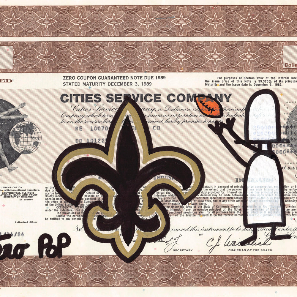 New Orleans Saints by Botero Pop - Signature Fine Art