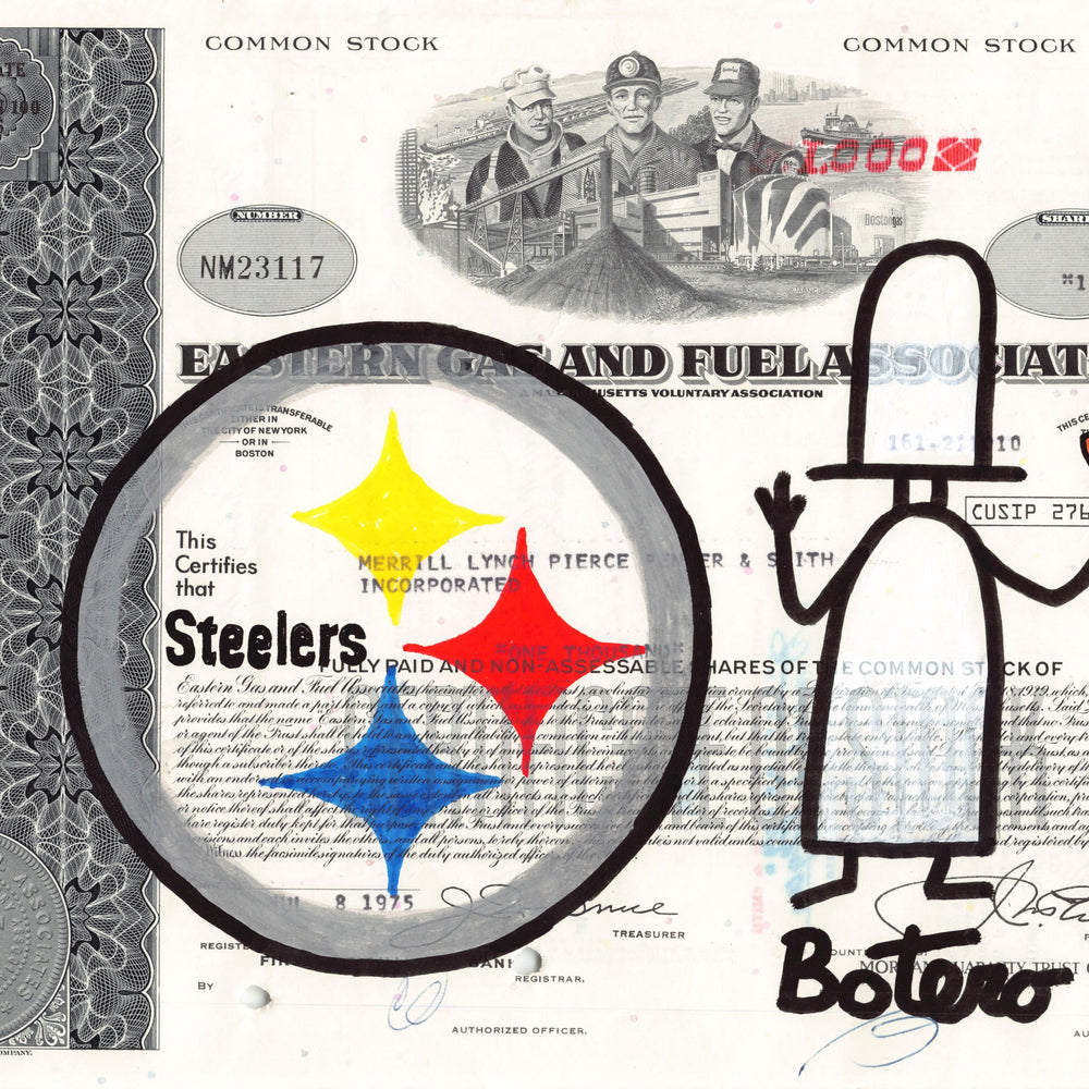 Pittsburgh Steelers by Botero Pop - Signature Fine Art