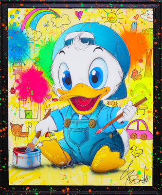Baby Scrooge McDuck The Street Artist by Vincent Bardou