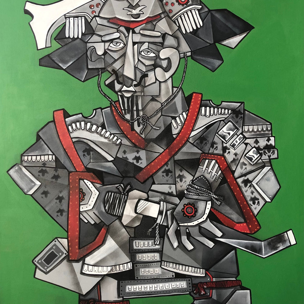 Samurai (original painting) by Aket - Signature Fine Art