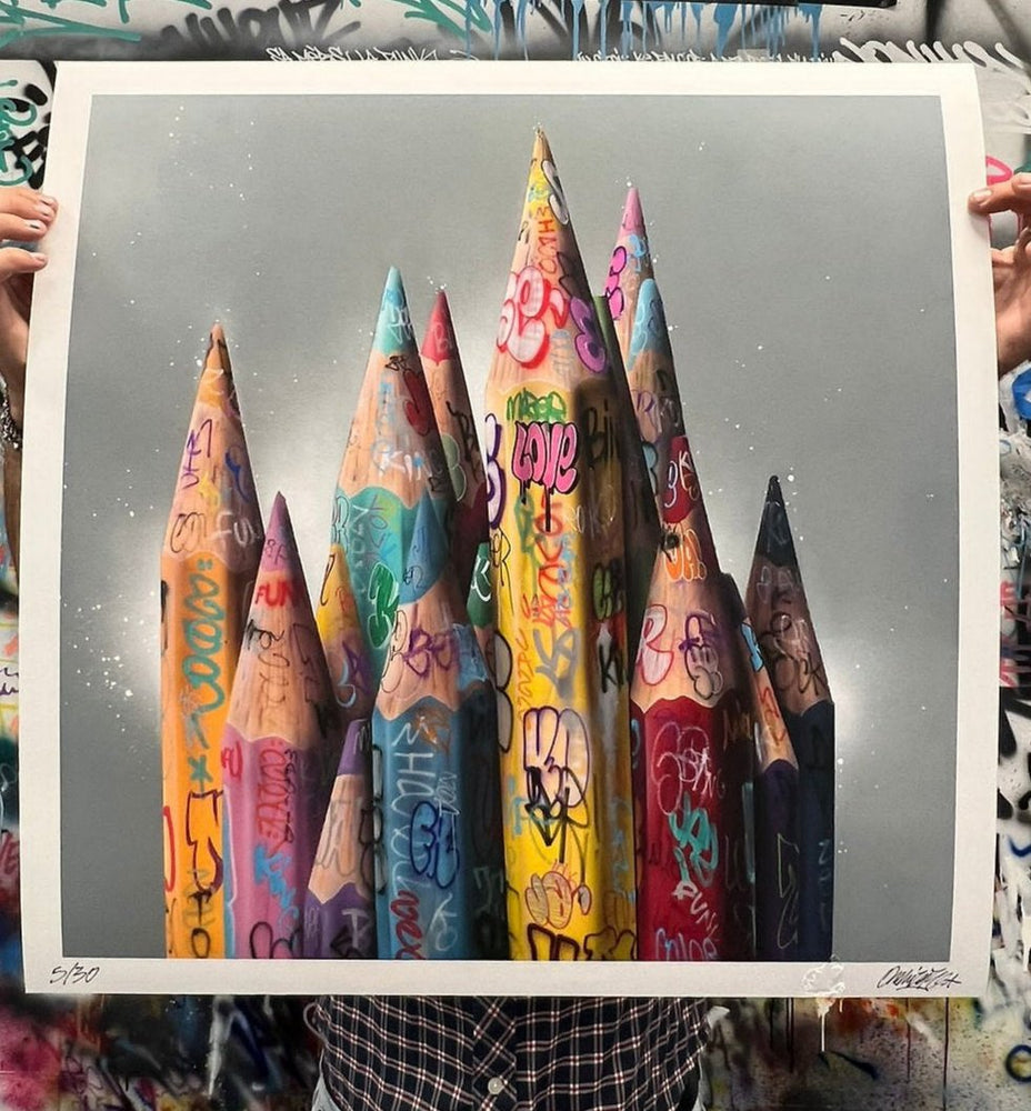 Color Your Colors by Onemizer (Hand-embellished Limited Edition Print)