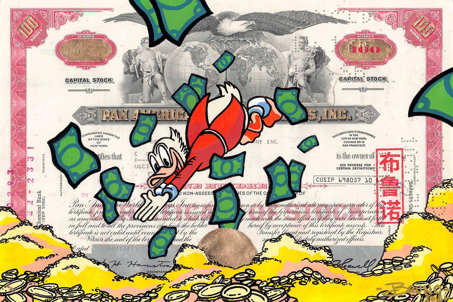 Money over money (Limited Edition Print) by Brunograffer - Signature Fine Art