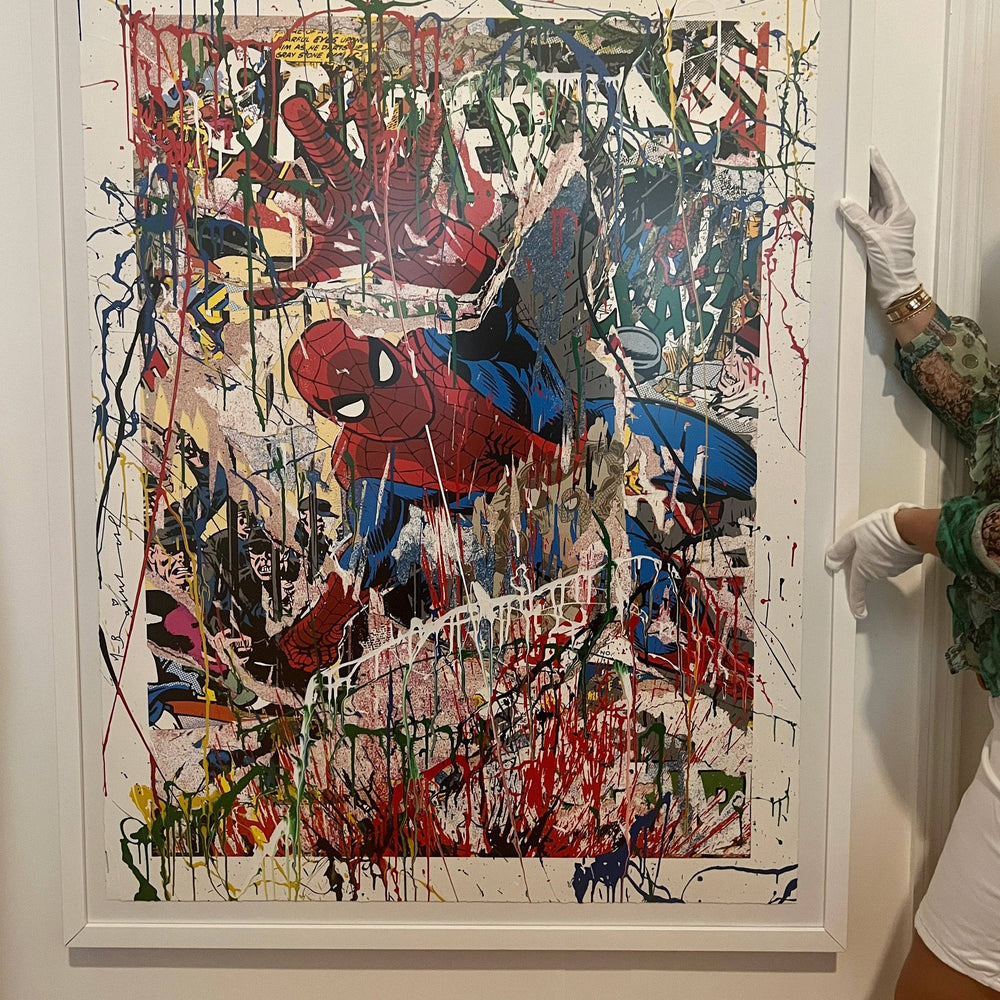 Spider-Man (Hand Finished Edition) by Mr. Brainwash - Signature Fine Art