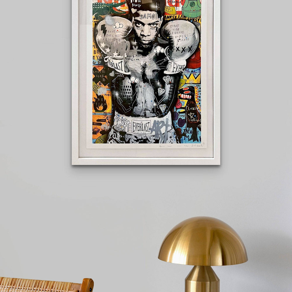 
                  
                    Basquiat Boxing by Jisbar (Framed) by Jisbar - Signature Fine Art
                  
                