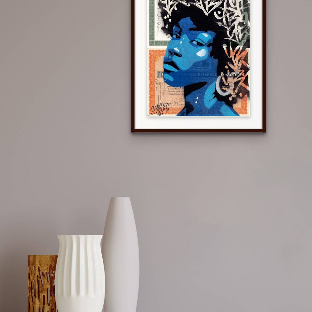 
                  
                    Blue Afro by Yoann Bonneville - Signature Fine Art
                  
                