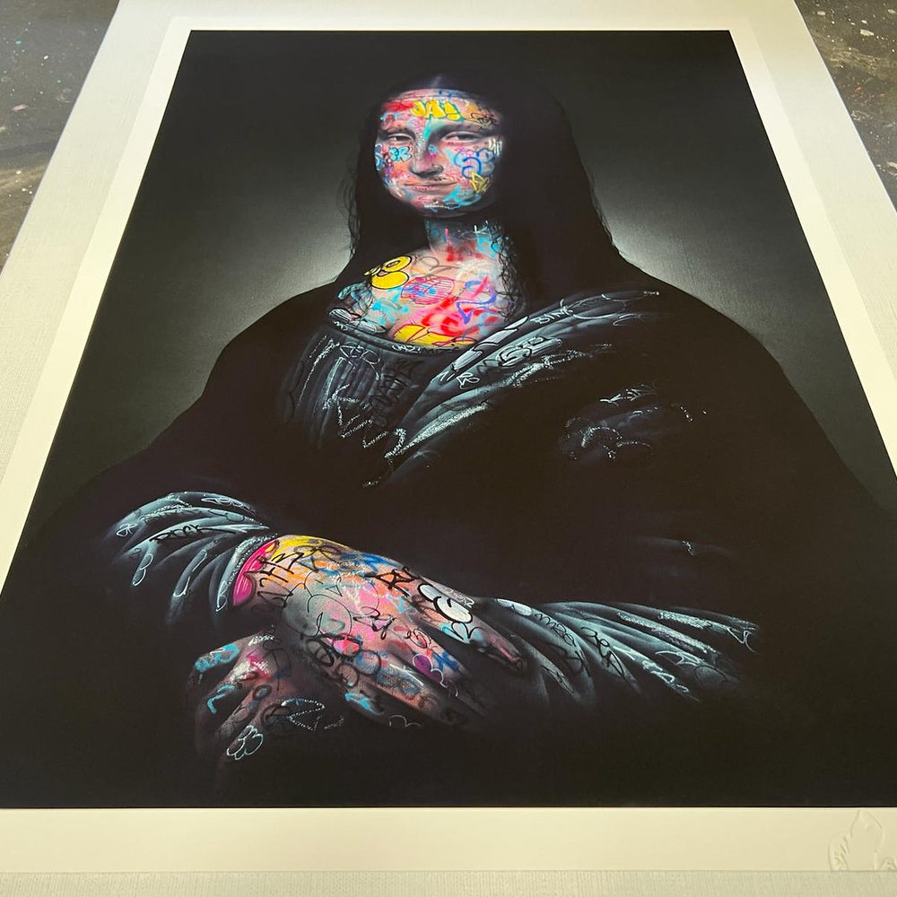 
                      
                        Mona Lisa Graffiti (Print) by Onemizer
                      
                    