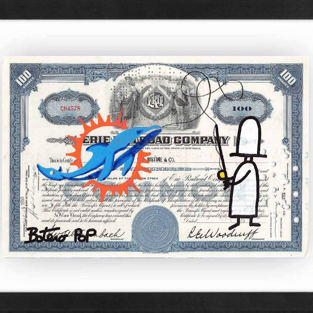 Miami Dolphins by Botero Pop - Signature Fine Art