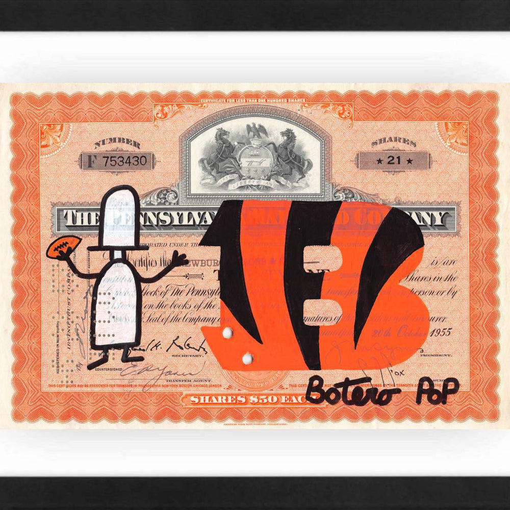 Cincinnati Bengals by Botero Pop - Signature Fine Art