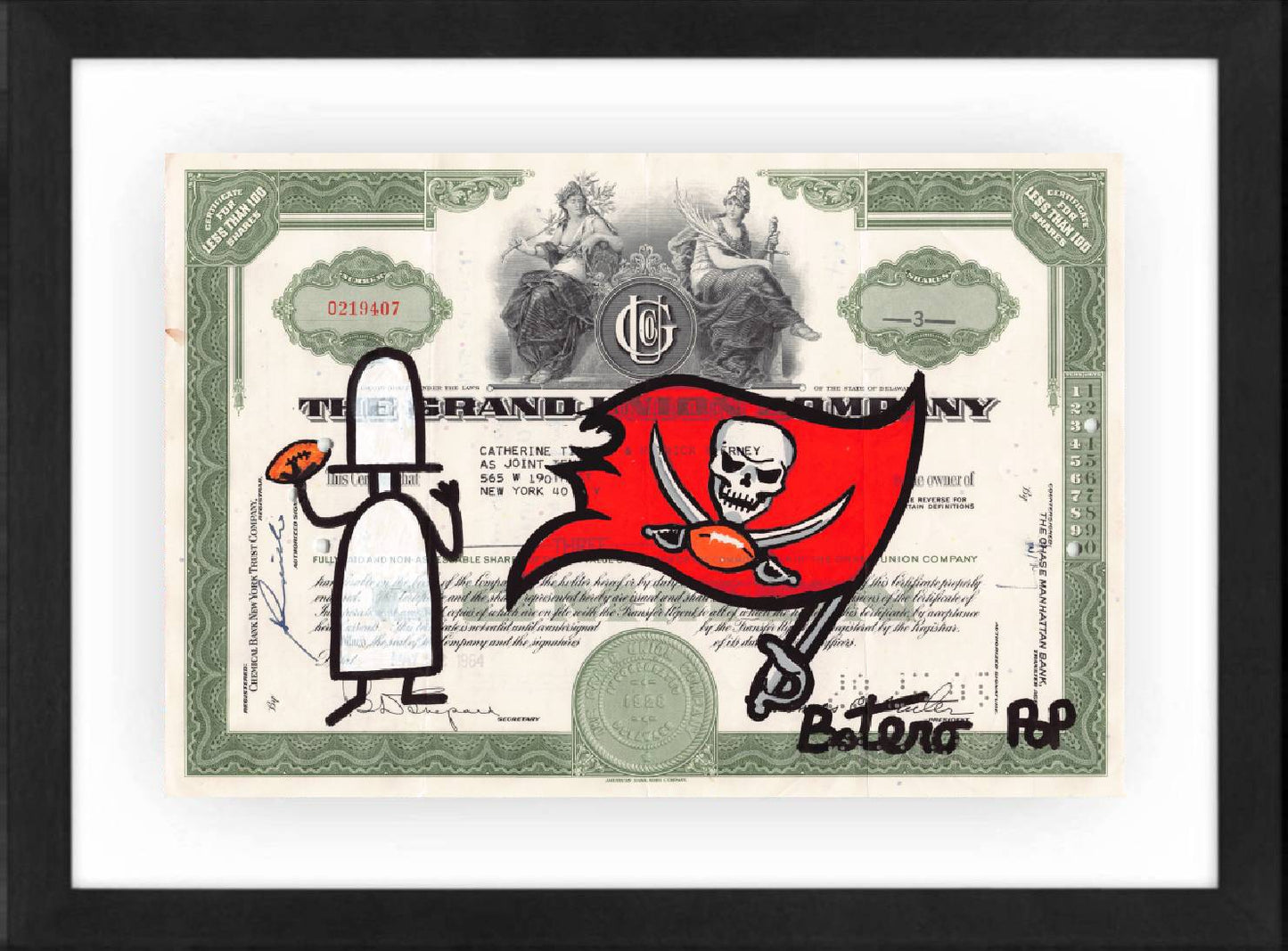 Tampa Bay Buccaneers by Botero Pop - Signature Fine Art