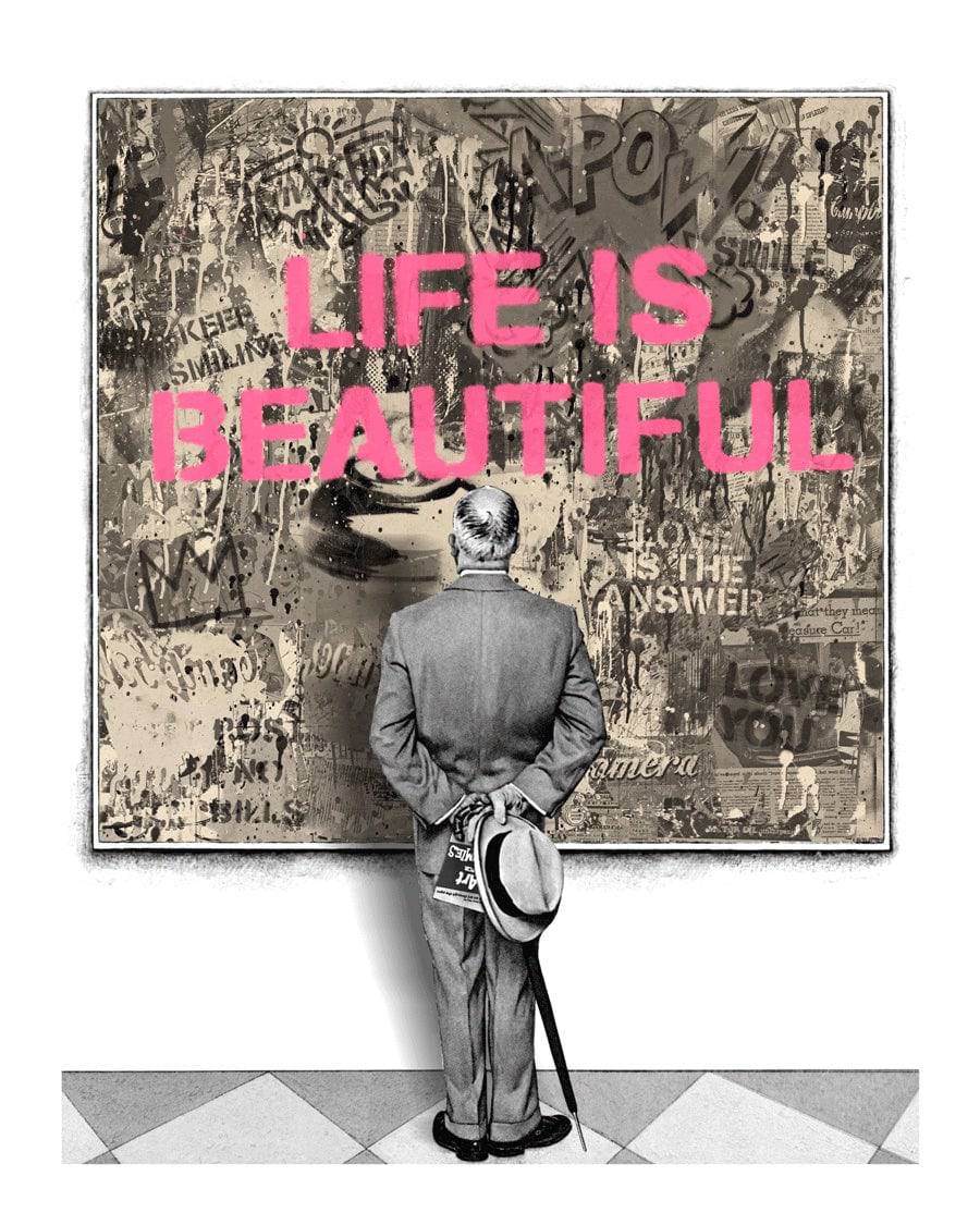 Street Connoisseur  (Screen print on paper) by Mr. Brainwash - Signature Fine Art